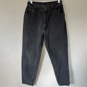 VTG Wrangler America Faded Black Gray Jeans 100% Cotton Made in USA size 4 / 27